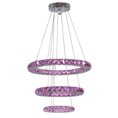 Lampa wisząca trzy ringi LED RGB sterowane pilotem Lords Candellux 33-63090