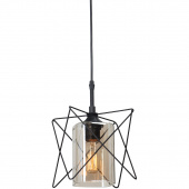 Lampa wisząca w stylu Loft - klosz w metalowej klatce Vitaluce VE4721-1/1S