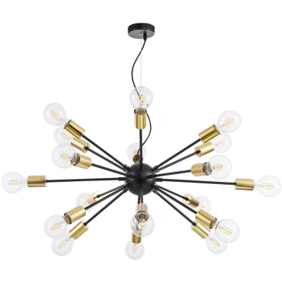 Lampa wisząca w stylu loft na 18 gołych żarówek Jackson Maytoni T546PL-18B