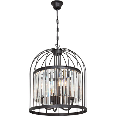 Lampa wisząca z kryształami, typu klatka Vitaluce VE5098-1/4