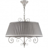 Lampa wisząca z lnianym kloszem Felicita Maytoni Classic ARM029-PL-03-W