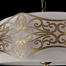 Lampa wisząca z metalową, brązową osłoną, kremowa tkanina Burgeon Maytoni ARM959-PL-04-G