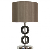 Lampka gabinetowa brązowy abażur Anello Candellux 41-01160