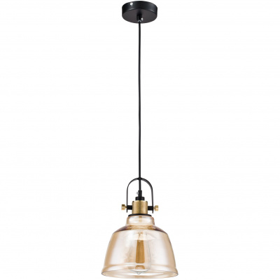 Lampka Loft wisząca do kuchni - bursztynowe szkło Irving Maytoni T163-11-R