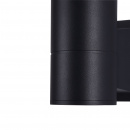 Lampka na budynek, czarny walec Bowery Maytoni Outdoor O574WL-01B