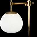 Lampka stołowa biała kula na prostej podstawie Erich Maytoni Modern MOD221-TL-01-G