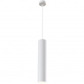 Lampka wisząca biały walec, smukła Shelby Maytoni Loft P020PL-01W