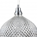 Lampka wisząca, szklany klosz o pięknej teksturze Moreno Maytoni Modern P019-PL-01-N