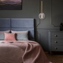 Lampka wisząca, szklany klosz z efektem mory Ligero Maytoni MOD061PL-01BS