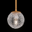 Lampka wisząca, szklany klosz z efektem mory Ligero Maytoni MOD061PL-01BS