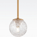 Lampka wisząca, szklany klosz z efektem mory Ligero Maytoni MOD061PL-01BS