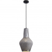 Lampka wisząca, teksturowany, srebrzysty, szklany klosz Tommy Maytoni Modern P054PL-01B