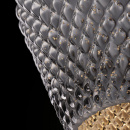 Lampka wisząca, teksturowany, srebrzysty, szklany klosz Tommy Maytoni Modern P054PL-01B