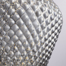 Lampka wisząca, teksturowany, srebrzysty, szklany klosz Tommy Maytoni Modern P054PL-01B