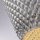 Lampka wisząca, teksturowany, srebrzysty, szklany klosz Tommy Maytoni Modern P054PL-01B