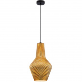 Lampka wisząca, złoty, teksturowany, szklany klosz Tommy Maytoni Modern P055PL-01B