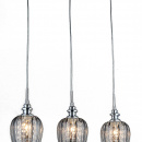 Lampy wiszące - trzy szklane klosze do jadalni, kuchni Blues Maytoni Modern MOD044-PL-03-N