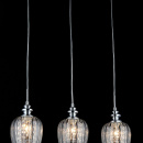 Lampy wiszące - trzy szklane klosze do jadalni, kuchni Blues Maytoni Modern MOD044-PL-03-N