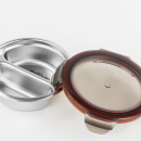 Lunchbox mały, okrągły z 2 przegrodami 0,15 Litra, stalowy To Go Cuitisan EC4177