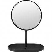 Lusterko kosmetyczne, czarne Blomus Modo stal pokryta tytanem B69085