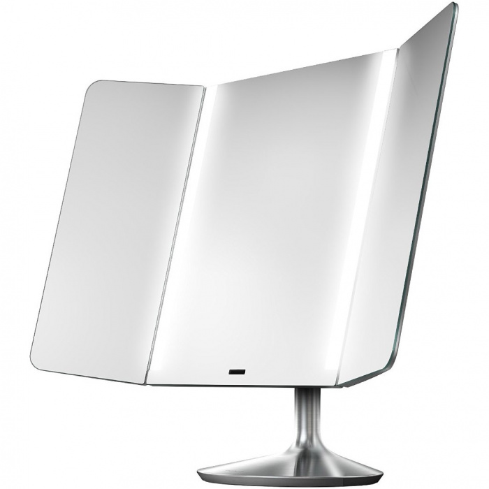 Lustro sensorowe Wide View bezprzewodowe LED simplehuman