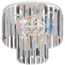 Mała lampa sufitowa z transparentnych kryształów prostokątnych Vitaluce VE5210-0/4PL