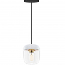 Mała lampa wisząca Acorn UMAGE biała / mosiądz 02105