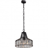 Mała lampa wisząca do jadalni z kryształami Vitaluce VE4244-1/1S