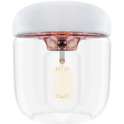 Mała lampka wisząca Acorn UMAGE biała / miedź 02106