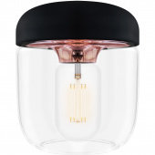 Mała lampka wisząca Acorn UMAGE czarna / miedź 02083