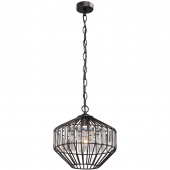 Metalowa lampa wisząca z kryształami Vitaluce VE4241-1/1S