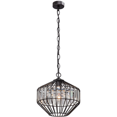 Metalowa lampa wisząca z kryształami Vitaluce VE4241-1/1S