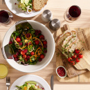 Misa do sałatek ze stalowymi łyżkami do sałaty Uno Joseph Joseph 20155