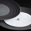 Misa do serwowania 33 cm, porcelanowa Arborescence Revol szara RV-650450-2