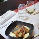 Misa do serwowania z czarnej porcelany 20x20 cm Revol Club RV-647672-4