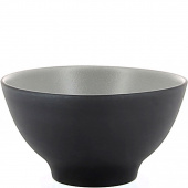 Miseczka do serwowania ryżu Equinoxe Revol czarna, szare wnętrze RV-649594-6