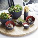 Miseczka ukośna do przypraw, porcelanowa Solid & Likid Revol czerwone wnętrze RV-645844-6