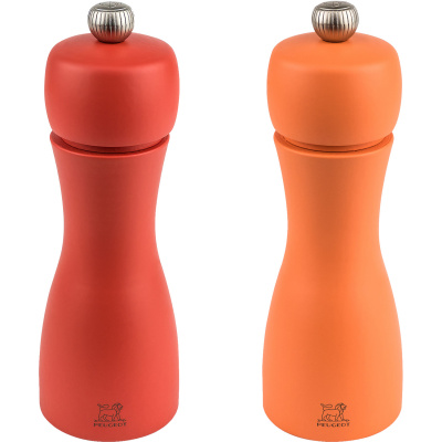 Młynki do pieprzu i soli Peugeot Tahiti Duo Jesień czerwony / pomarańczowy PG-2-33286