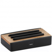 Mydelniczka czarna z bambusem Cube Kela KE-23686