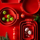 Naczynie ceramiczne do pieczenia 40x27 cm Peugeot Appolia czerwone PG-60015