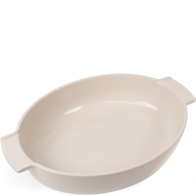 Naczynie owalne ceramiczne, emaliowane, 40 cm Peugeot Appolia ecru PG-60541