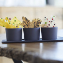 Naczynie porcelanowe na tapas Solid & Likid Revol czarne wnętrze RV-646422-6