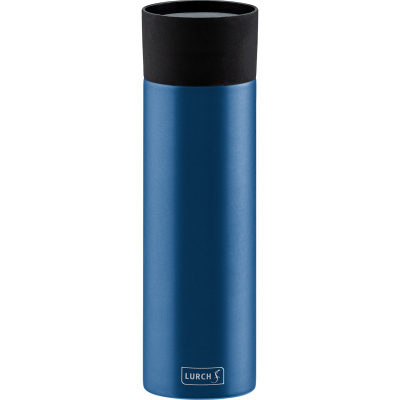 Niebieski kubek termiczny, stalowy, 0,5 Litra Coffee-To-Go Lurch LU-00240985