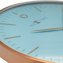 Nowoczesny, elegancki zegar ścienny Glamour Nextime 40 cm, turkusowy 3235 TQ