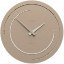 Nowoczesny zegar ścienny Sonar 46 cm CalleaDesign caffelatte 10-134-14