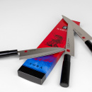 Nóż Deba Kasumi Tora 16,5 cm czarna rękojeść z magnolii K-36850