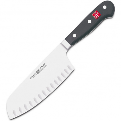 Nóż do Chai Dao zakrzywione ostrze z zagłębieniami 17 cm Wusthof Classic W-1040135617