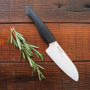 Nóż Santoku ceramiczne ostrze Kyocera Shin 14 cm FZ-140WH-BK