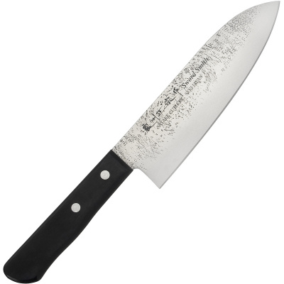 Nóż Santoku Satake Nashiji Black Pakka 17cm 801-713