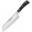 Nóż Santoku - szefa kuchni 17 cm Wusthof Classic Ikon czarna rączka W-1040331317